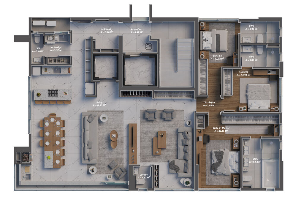 Apartamento, 4 quartos, 190 m² - Foto 9