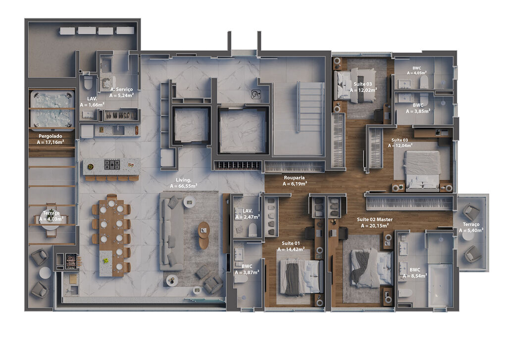 Apartamento, 4 quartos, 190 m² - Foto 12
