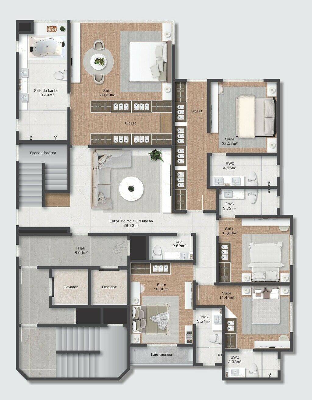 Apartamento, 5 quartos, 344 m² - Foto 5