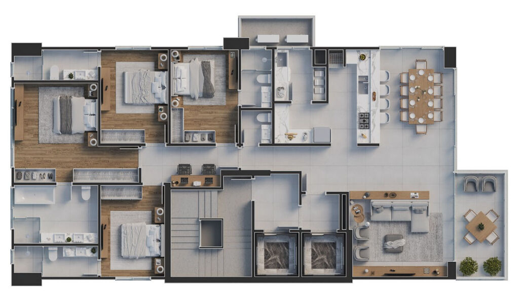 Apartamento, 4 quartos, 180 m² - Foto 5