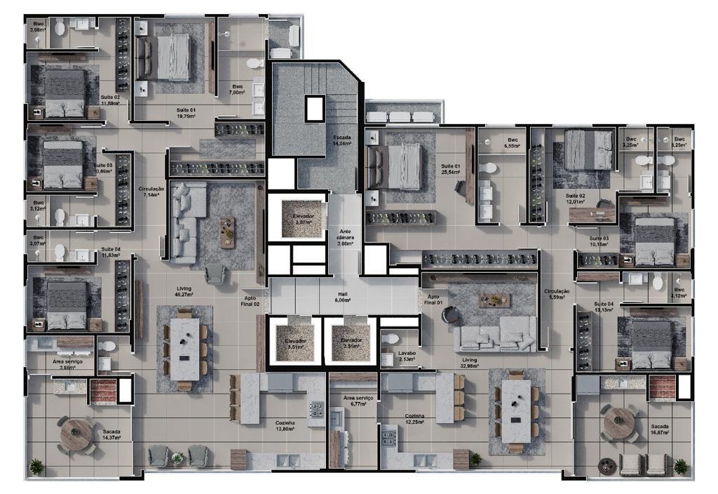 Apartamento, 173 m² - Foto 2