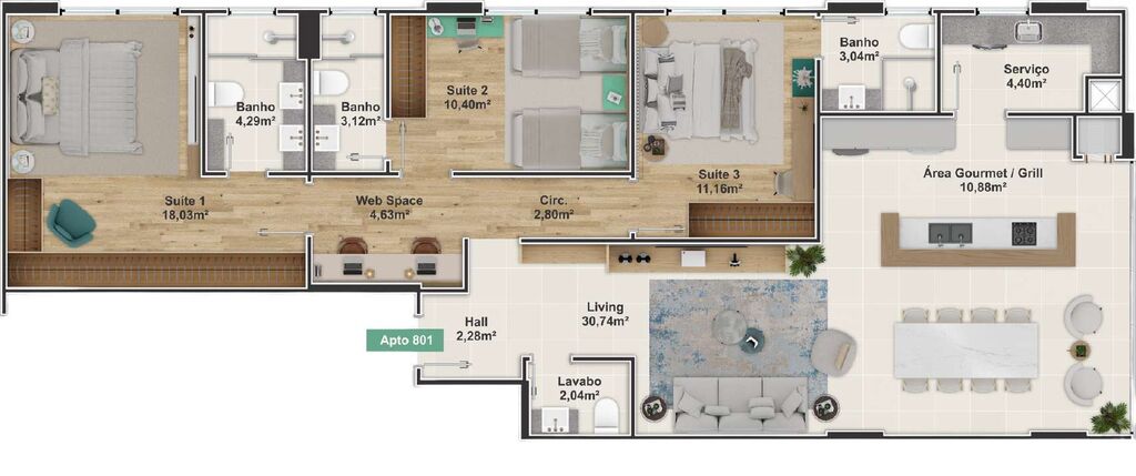 Apartamento, 237 m² - Foto 2
