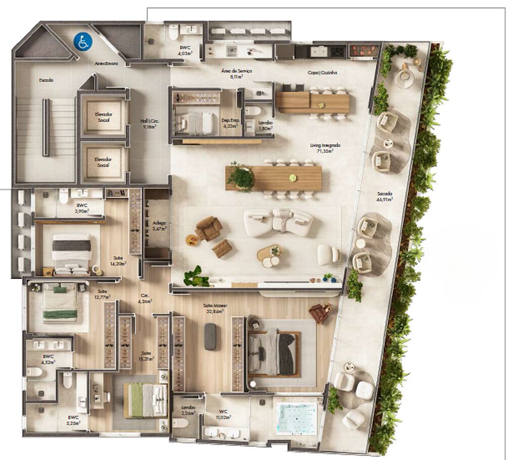 Apartamento, 4 quartos, 232 m² - Foto 11