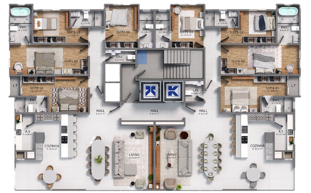 Apartamento, 4 quartos, 212 m² - Foto 2