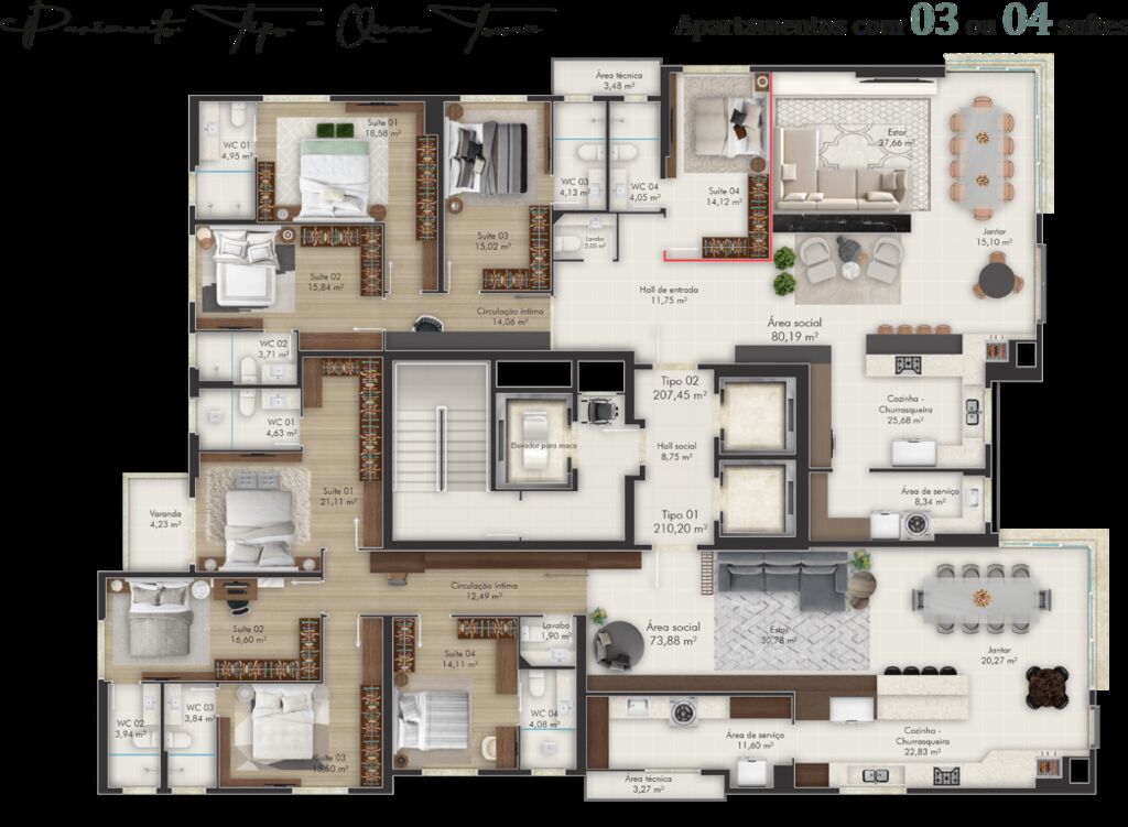 Apartamento, 320 m² - Foto 11