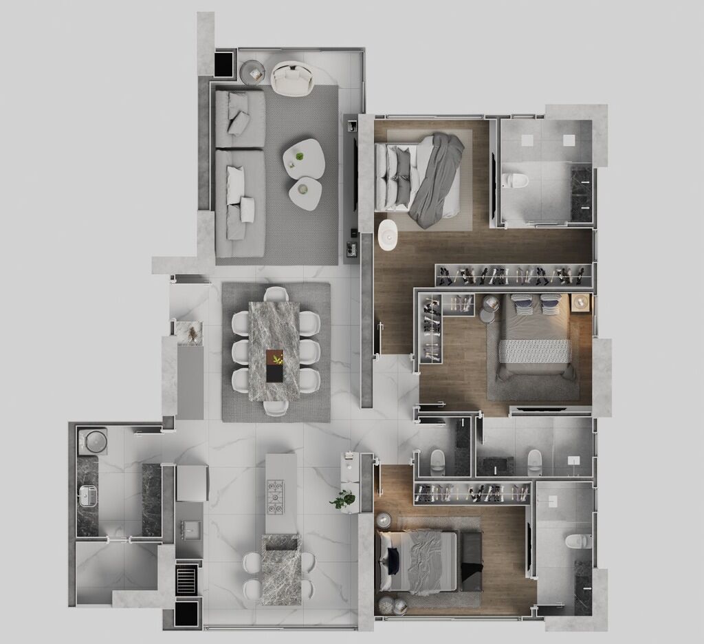 Apartamento, 3 quartos, 160 m² - Foto 4