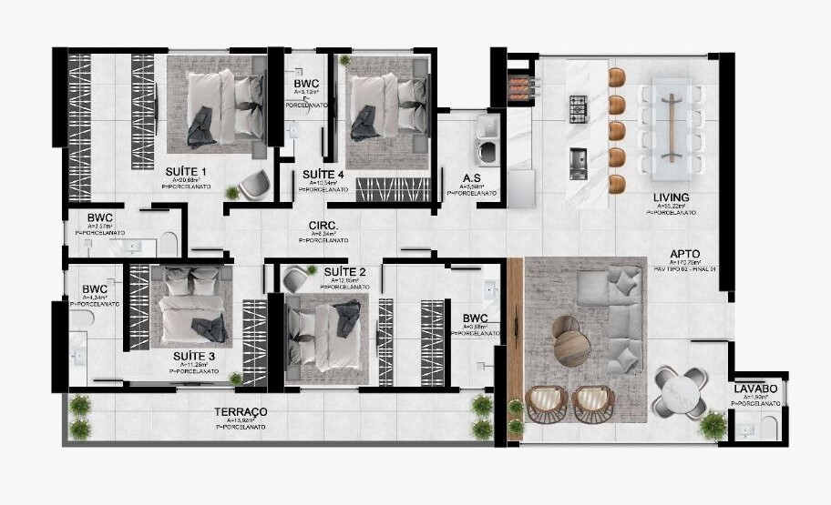 Apartamento, 3 quartos, 141 m² - Foto 12