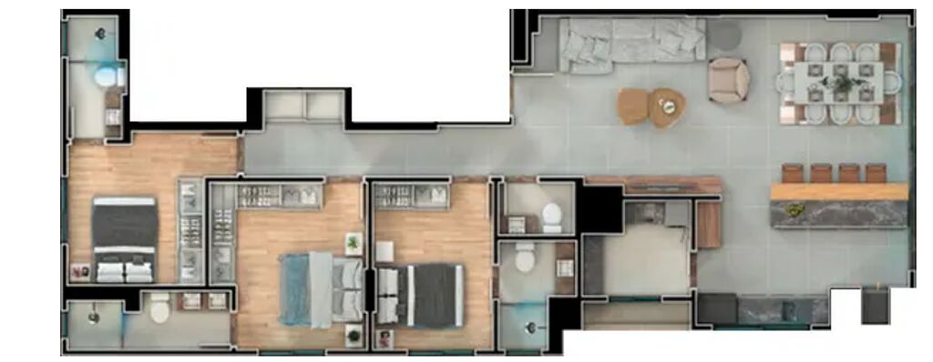 Apartamento, 3 quartos, 199 m² - Foto 2