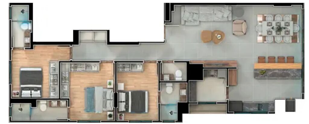 Apartamento, 3 quartos, 199 m² - Foto 3