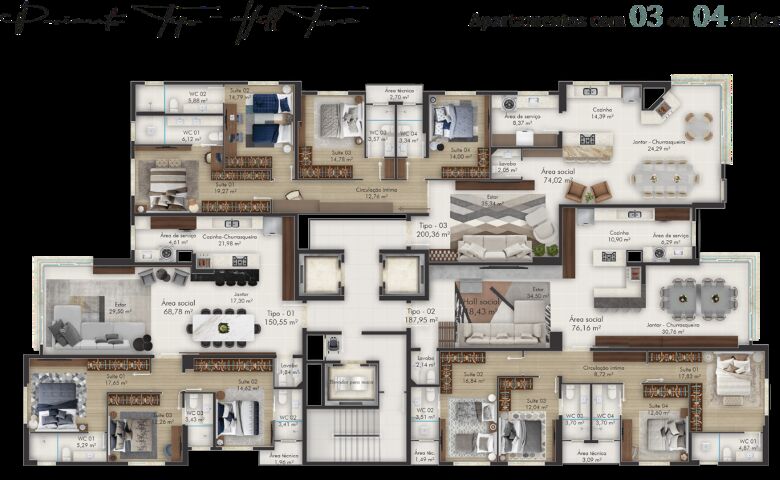 Apartamento, 4 quartos, 195 m² - Foto 7