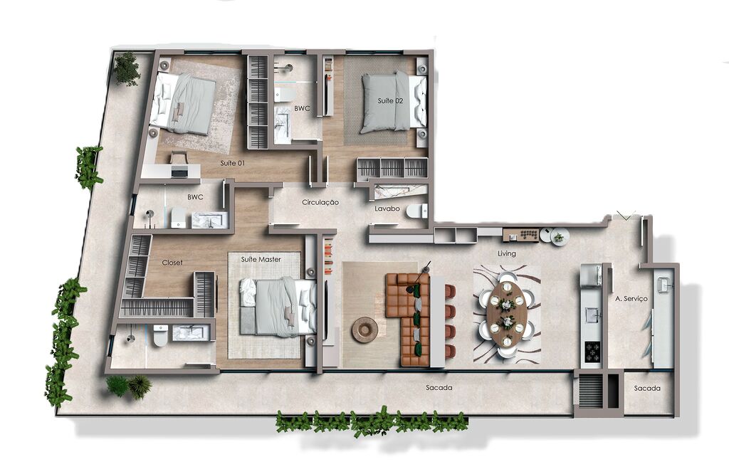 Apartamento, 4 quartos, 391 m² - Foto 3