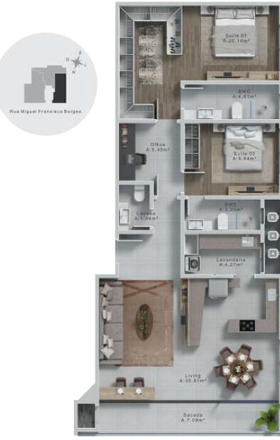 Apartamento, 3 quartos, 161 m² - Foto 11