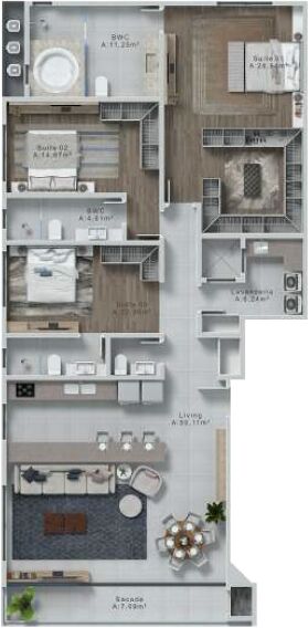 Apartamento, 3 quartos, 161 m² - Foto 16