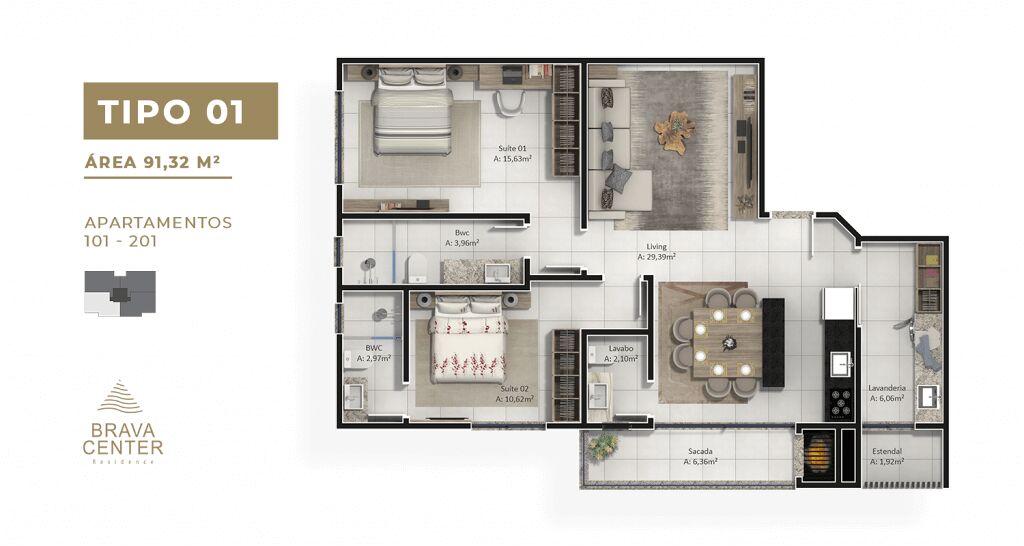 Apartamento, 3 quartos, 369 m² - Foto 2