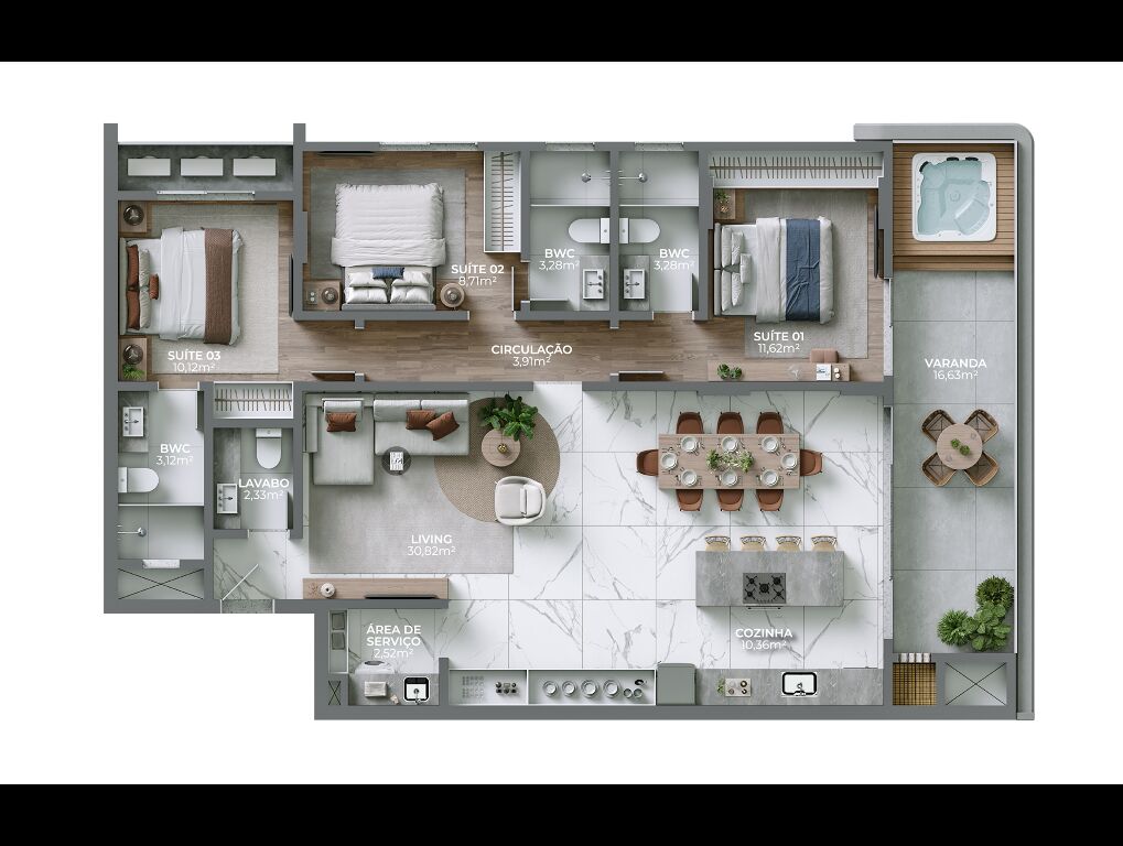 Apartamento, 3 quartos, 124 m² - Foto 5