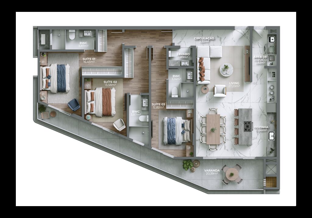 Apartamento, 3 quartos, 124 m² - Foto 11