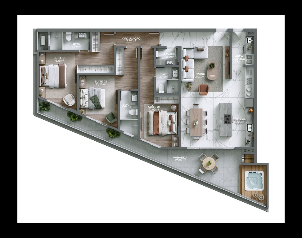 Apartamento, 3 quartos, 124 m² - Foto 13