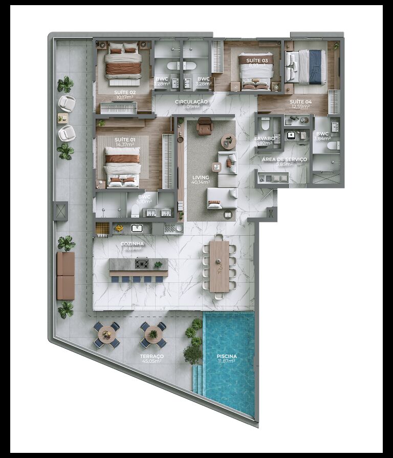Apartamento, 3 quartos, 124 m² - Foto 18