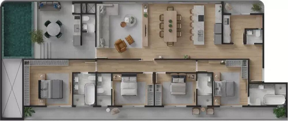 Apartamento, 4 quartos, 298 m² - Foto 2