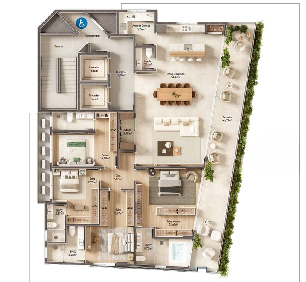 Apartamento, 4 quartos, 180 m² - Foto 8