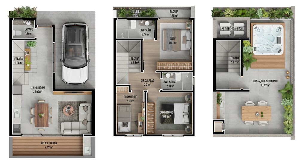 Casa, 3 quartos, 165 m² - Foto 1