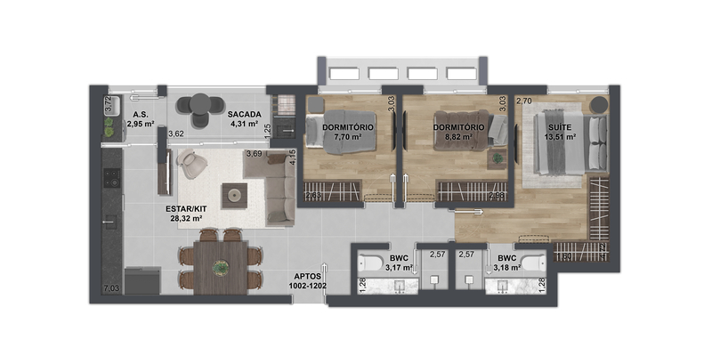 Apartamento, 107 m² - Foto 9