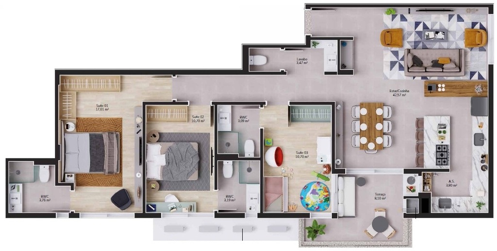 Apartamento, 3 quartos, 109 m² - Foto 20