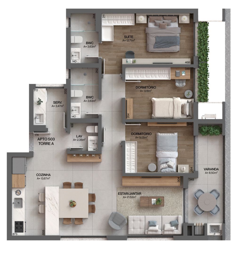 Apartamento, 104 m² - Foto 8