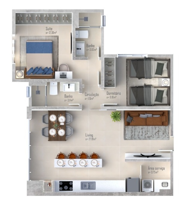 Apartamento, 2 quartos, 81 m² - Foto 10