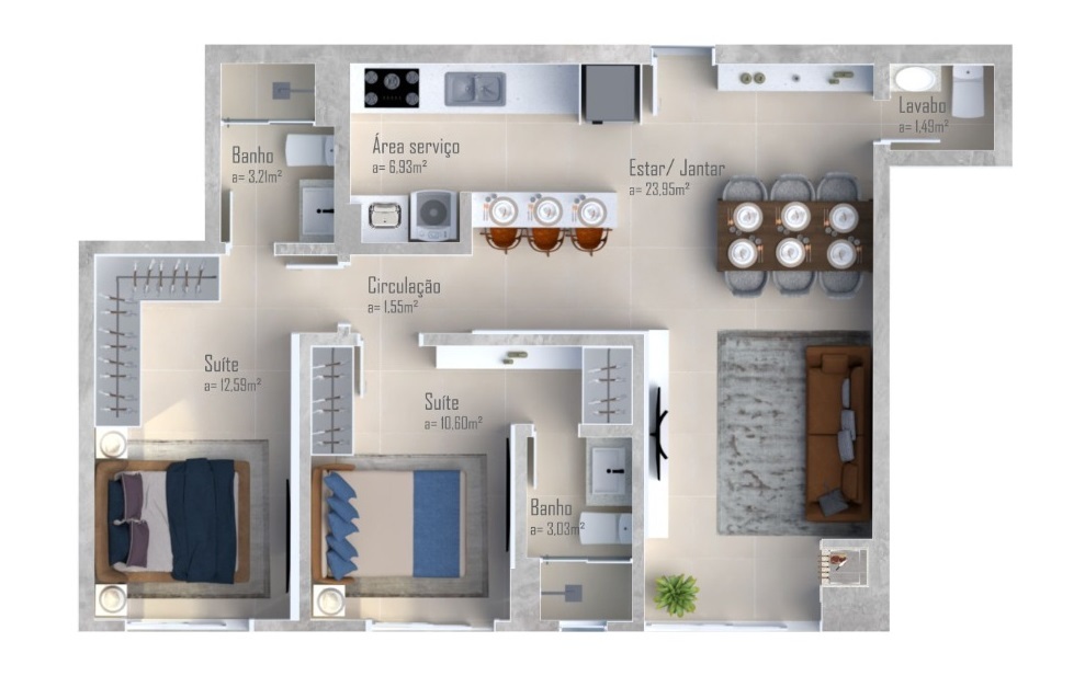Apartamento, 2 quartos, 81 m² - Foto 14