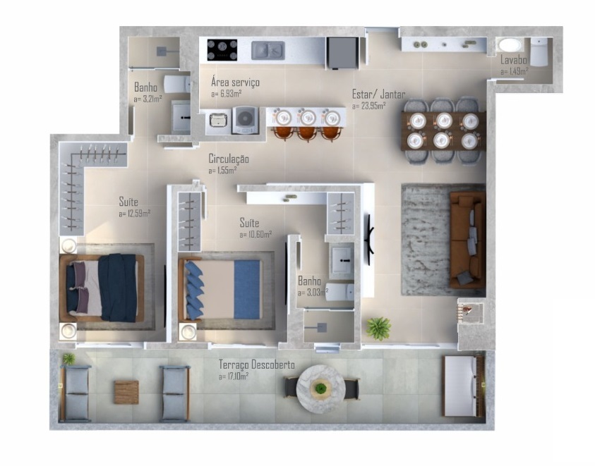 Apartamento, 2 quartos, 81 m² - Foto 16