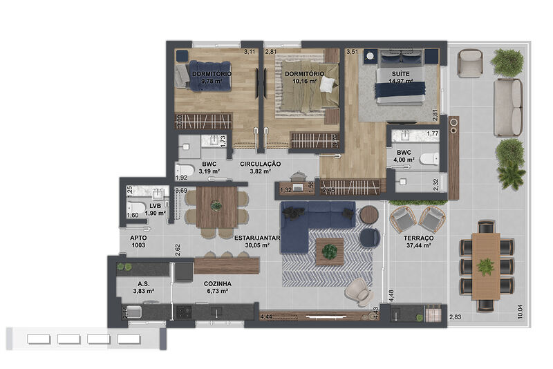 Apartamento, 3 quartos, 107 m² - Foto 15