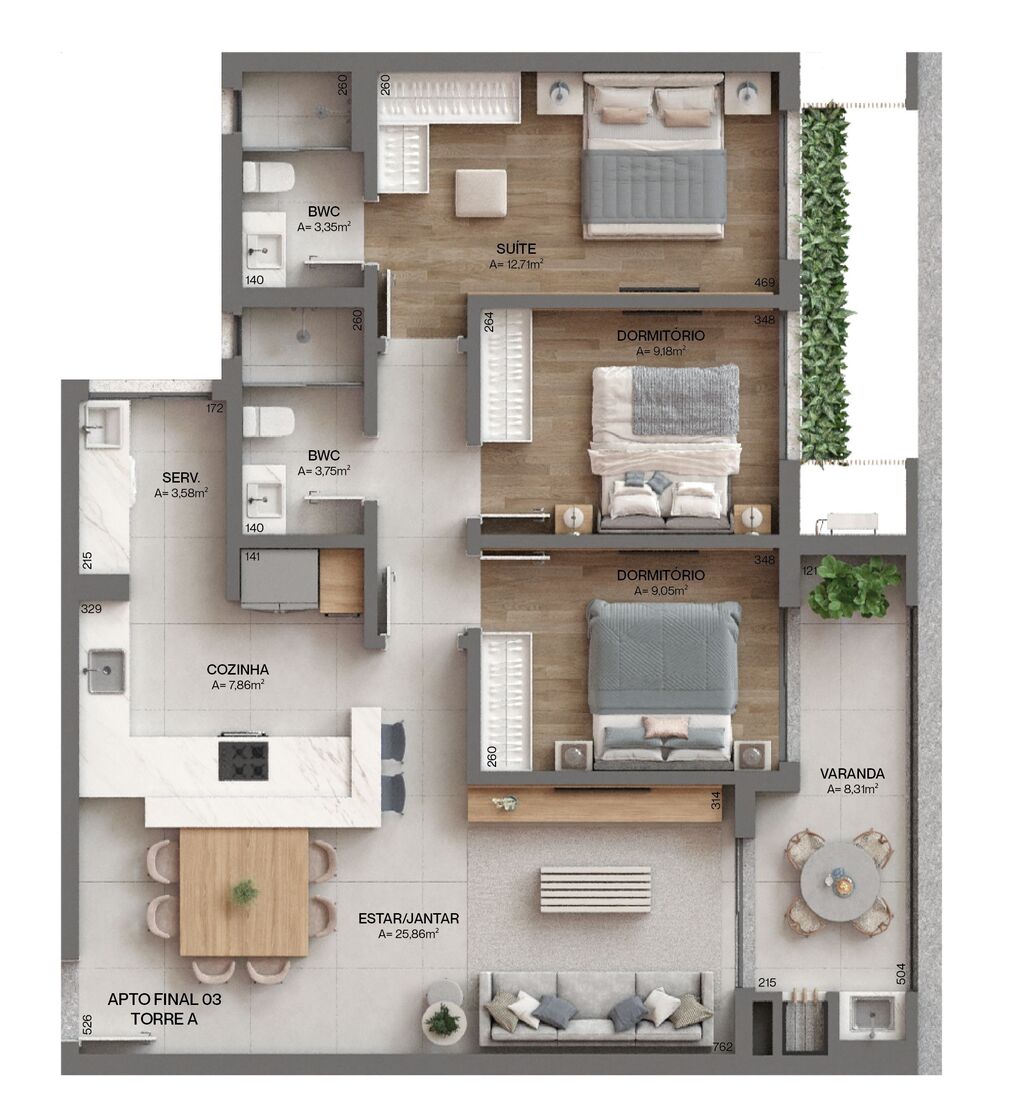 Apartamento, 77 m² - Foto 6