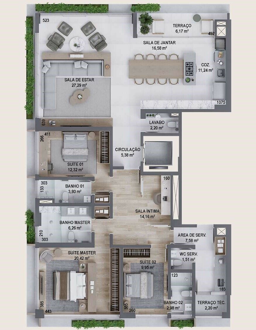 Apartamento, 4 quartos, 246 m² - Foto 9