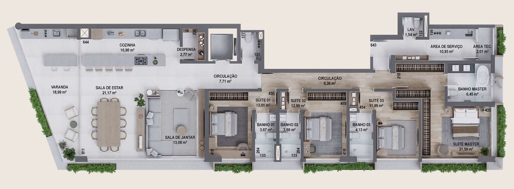 Apartamento, 4 quartos, 246 m² - Foto 13