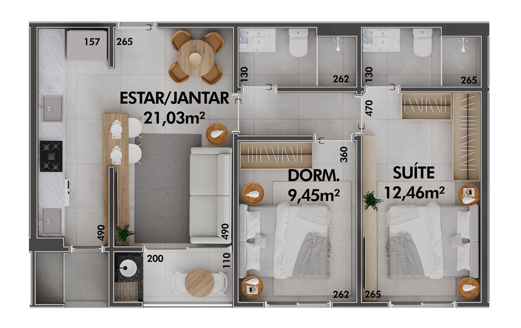 Loft, 50 m² - Foto 6
