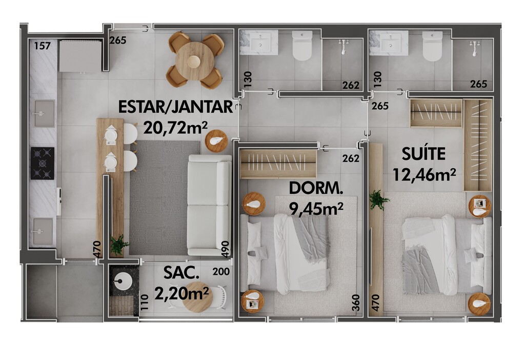 Loft, 50 m² - Foto 9