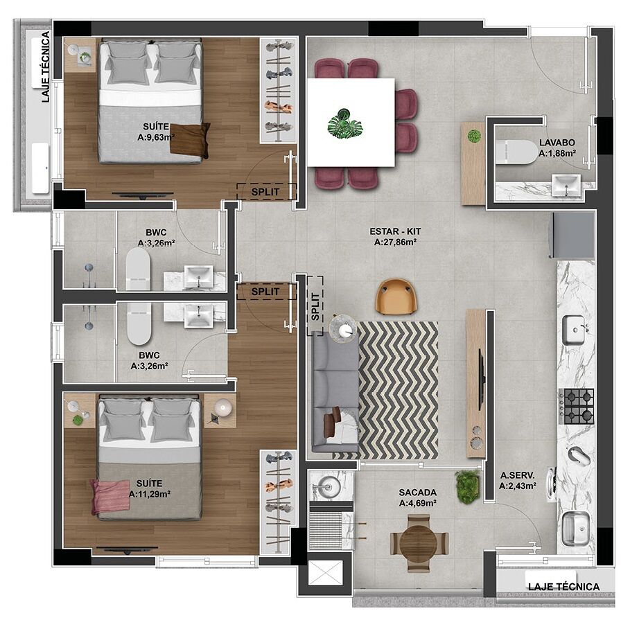 Apartamento, 2 quartos, 111 m² - Foto 36