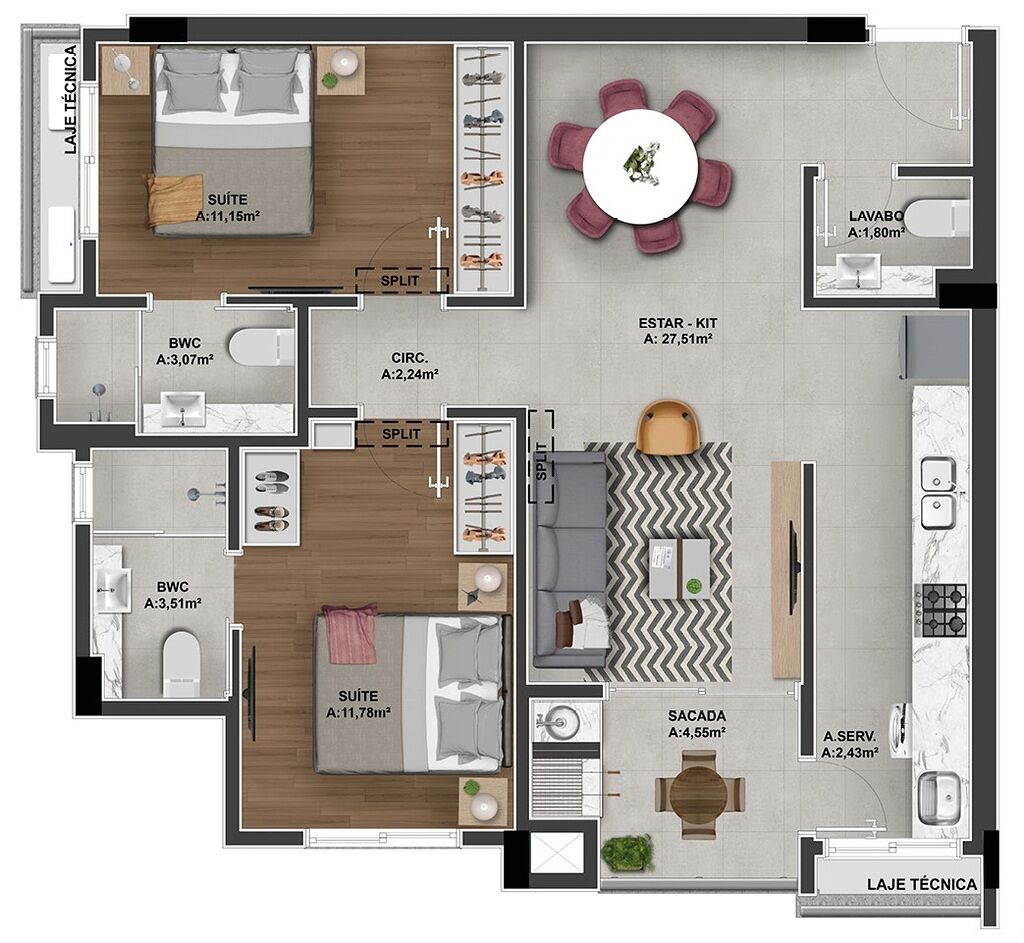 Apartamento, 2 quartos, 111 m² - Foto 40