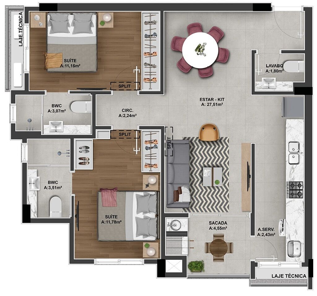 Apartamento, 2 quartos, 111 m² - Foto 41