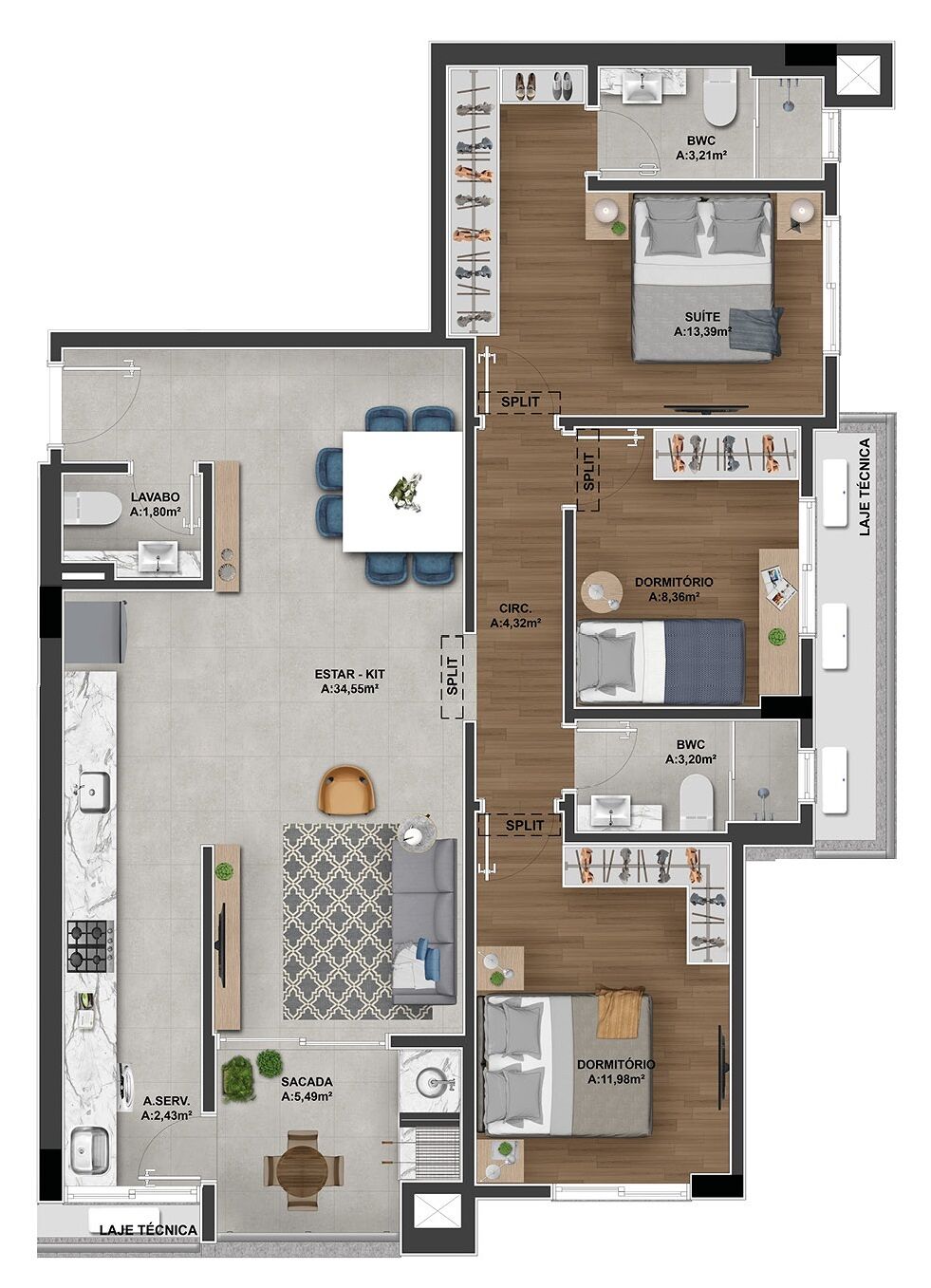 Apartamento, 2 quartos, 111 m² - Foto 45