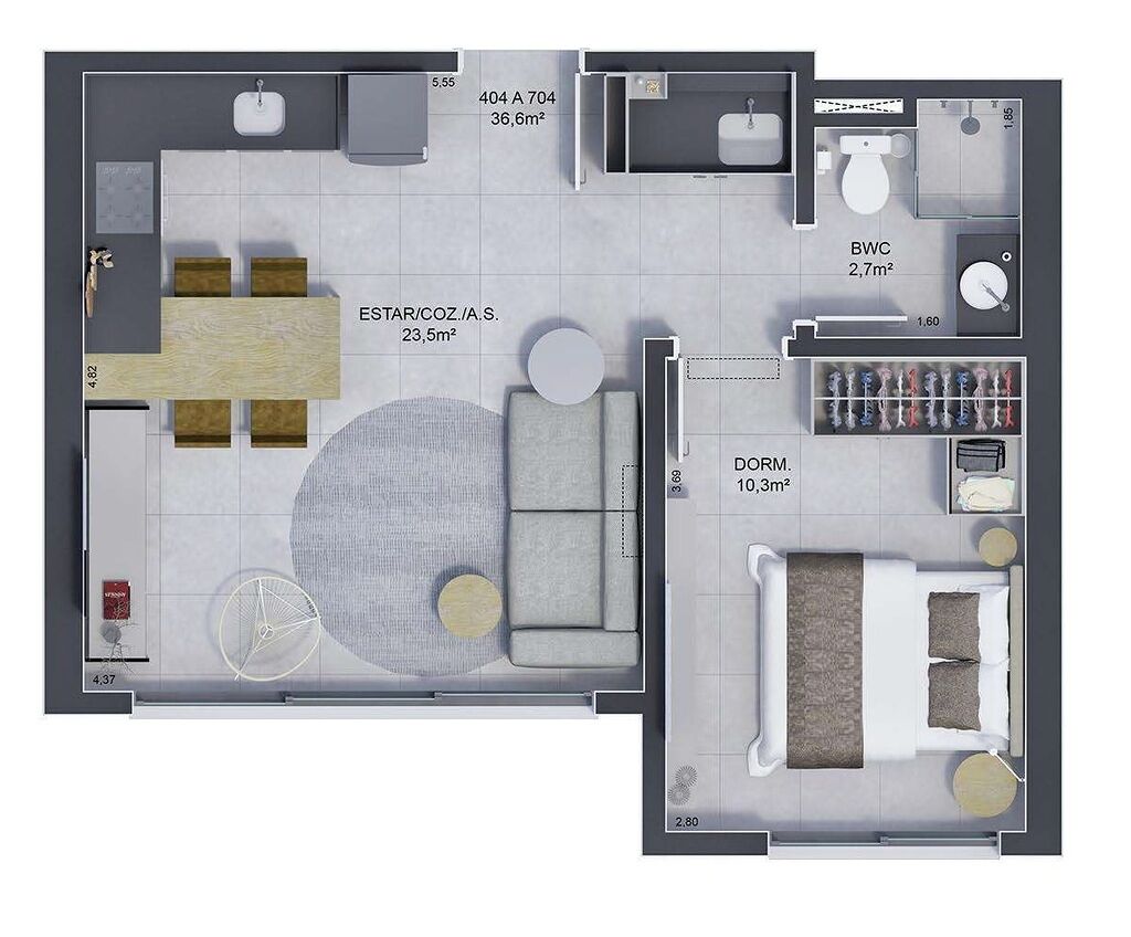 Apartamento, 2 quartos, 74 m² - Foto 13