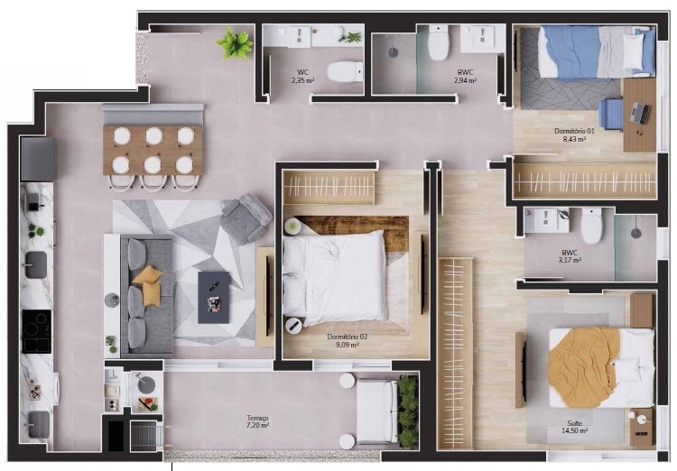 Apartamento, 3 quartos, 125 m² - Foto 12
