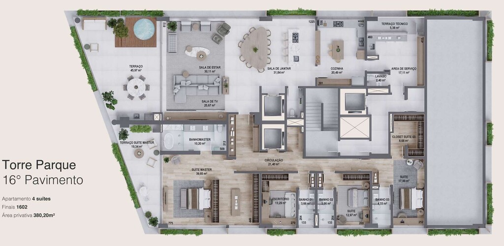 Apartamento, 3 quartos, 320 m² - Foto 23
