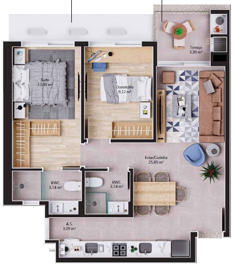 Apartamento, 2 quartos, 71 m² - Foto 5