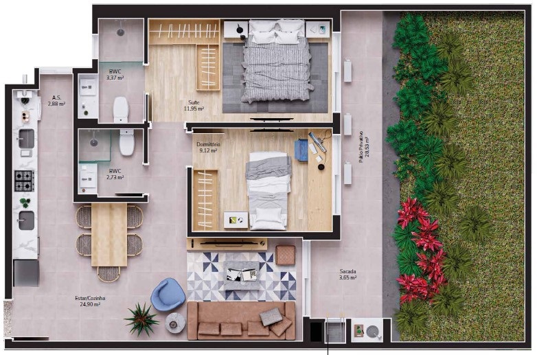 Apartamento, 2 quartos, 71 m² - Foto 15