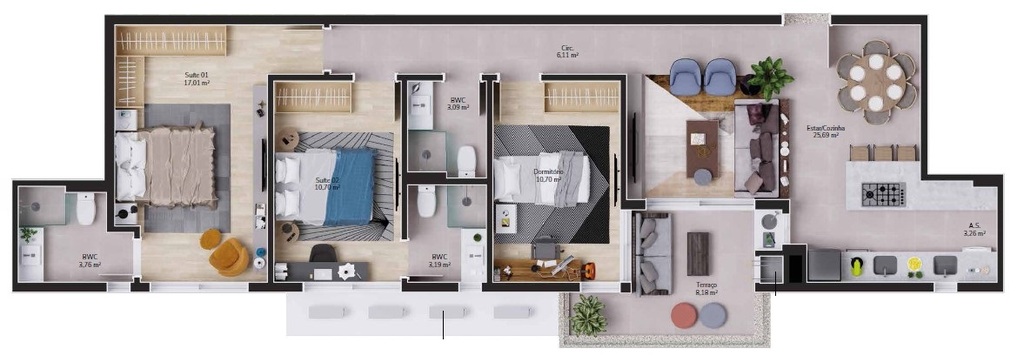 Apartamento, 2 quartos, 71 m² - Foto 17