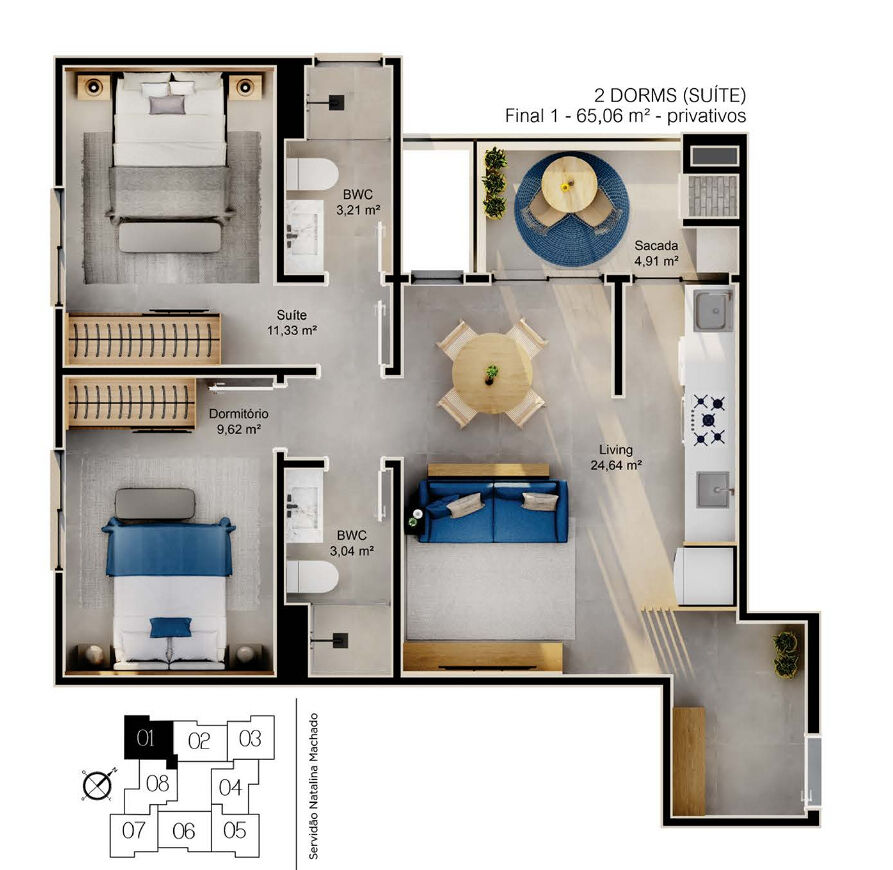 Apartamento, 63 m² - Foto 10