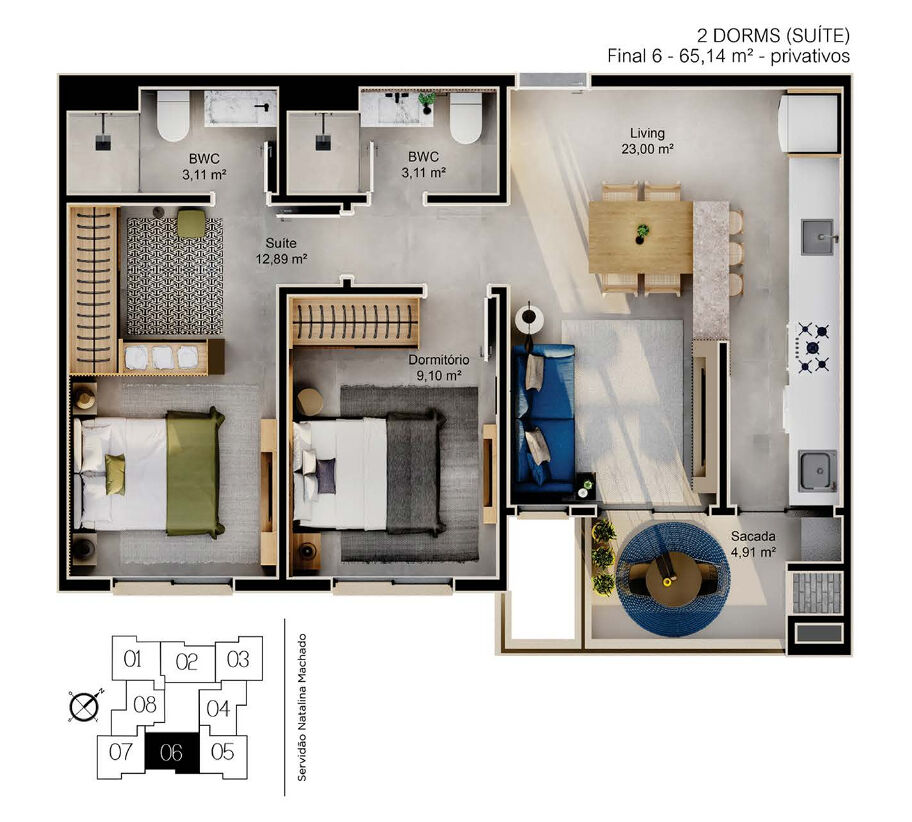 Apartamento, 63 m² - Foto 12