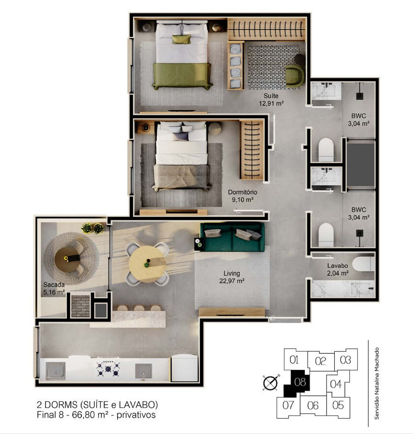Apartamento, 63 m² - Foto 14